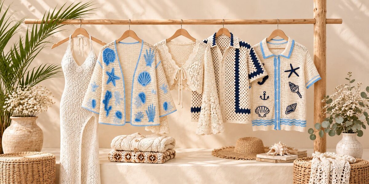 Coastal crochet clothing collection