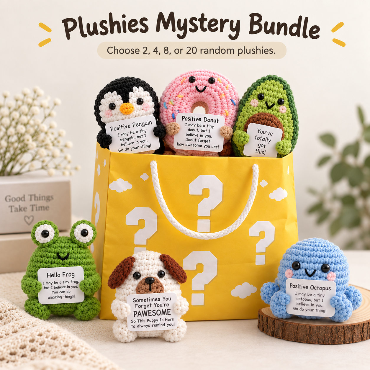 Positive Crochet Plushie Mystery Bundle